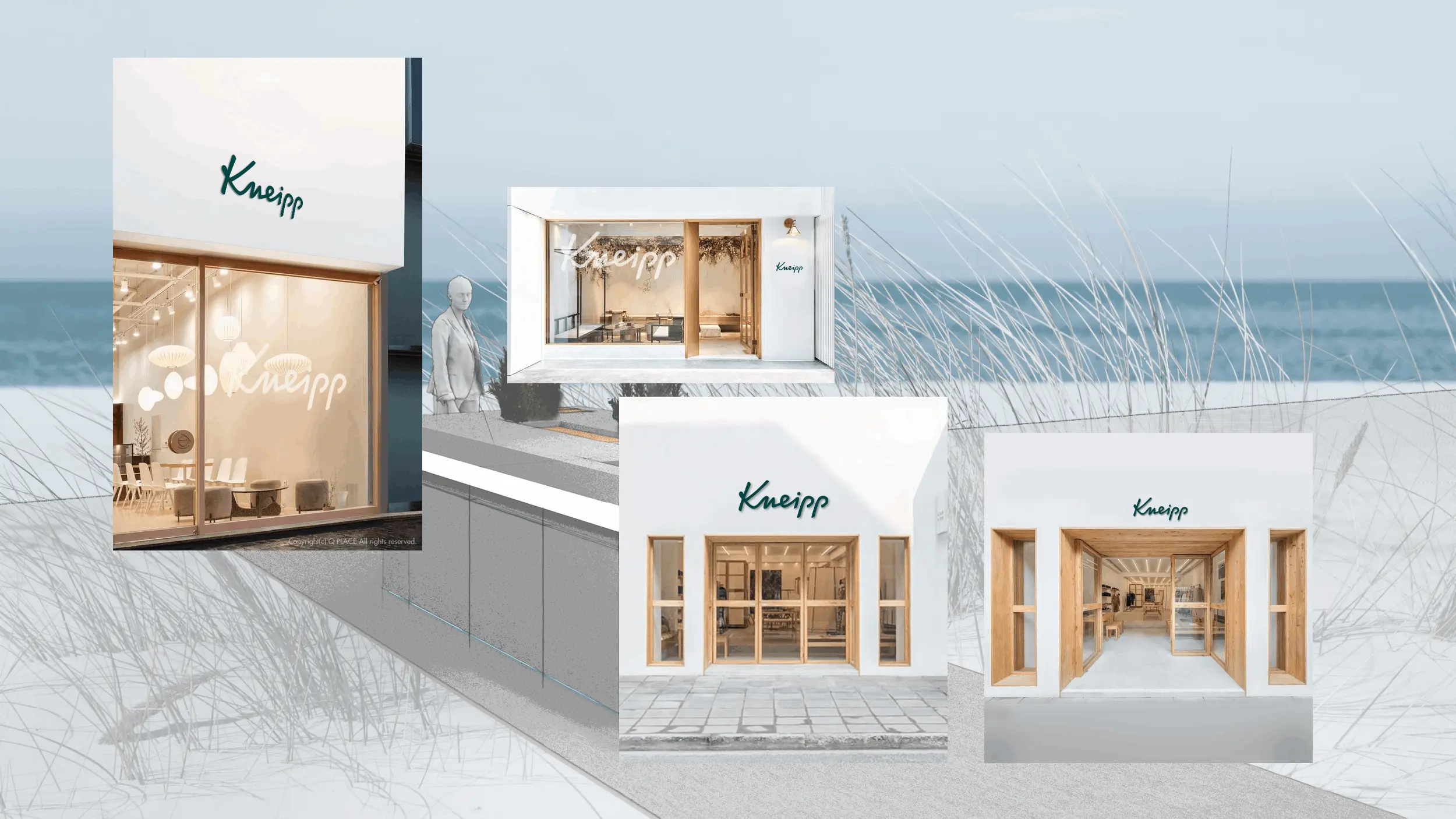 Kneipp Flagship Store Konzept Fronten